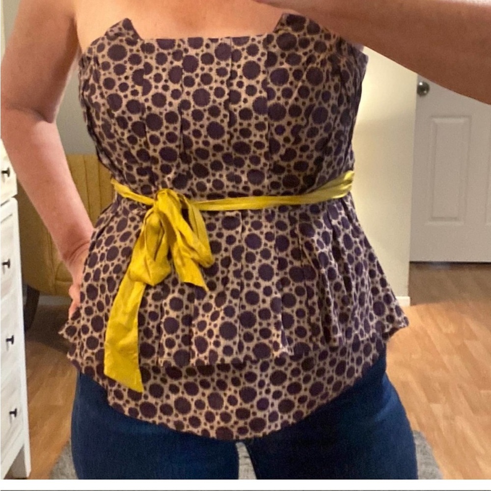 Maeve strapless blouse